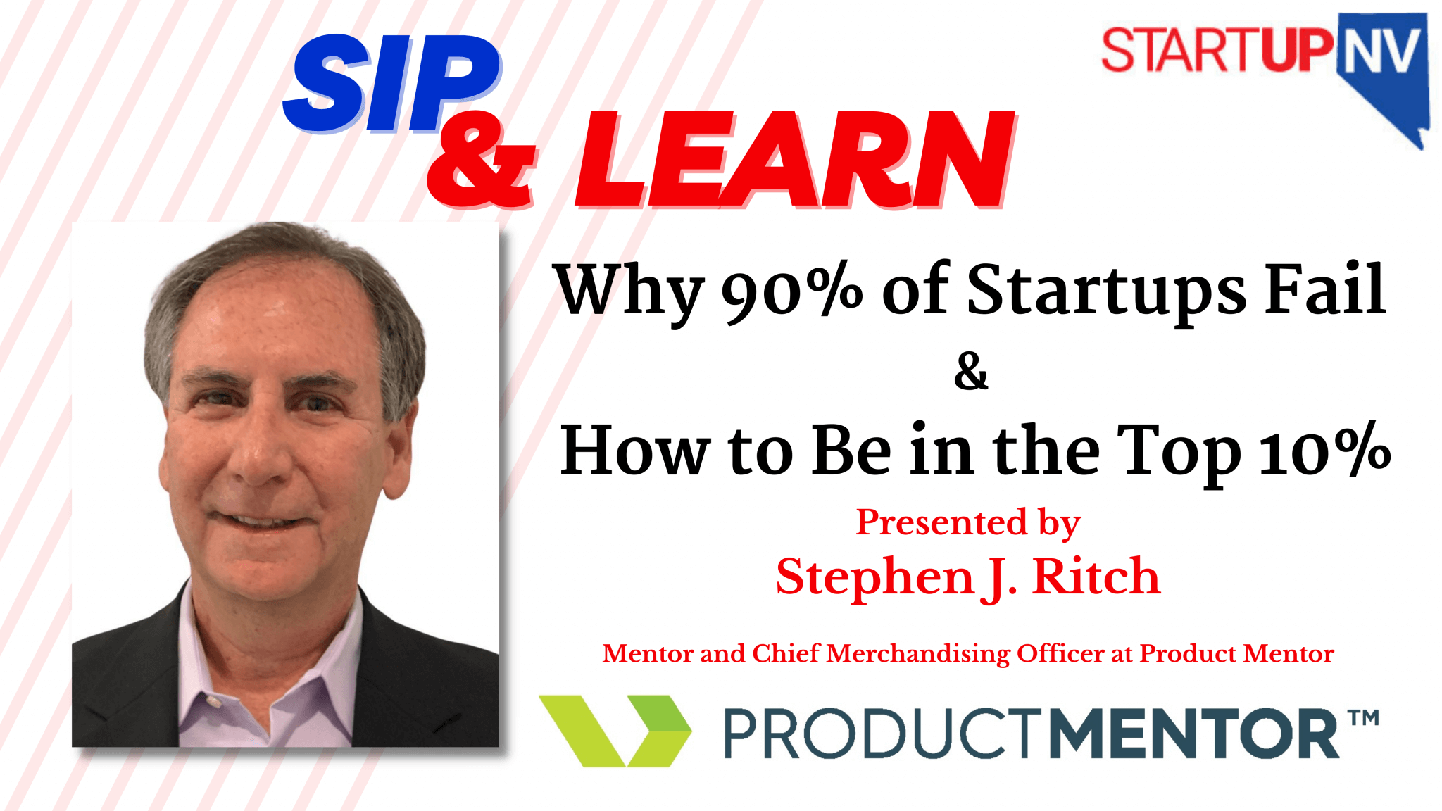 Sip and Learn by Stephen J Rich pre seed start up funding