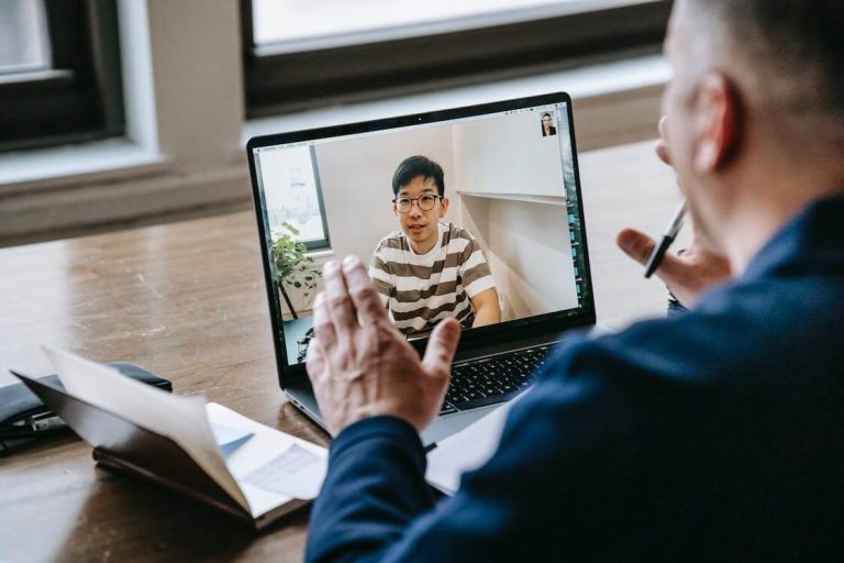 two men having virtual business meeting incubator entrepreneurship program 1