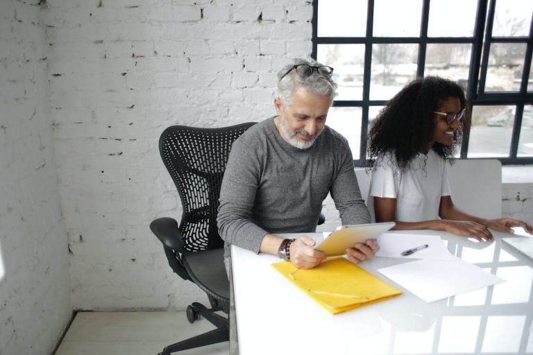 two people working on the office incubator entrepreneurship program 1